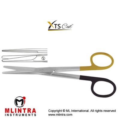XTSCut™ TC Mayo Dissecting Scissor Straight Stainless Steel, 17 cm - 6 3/4"